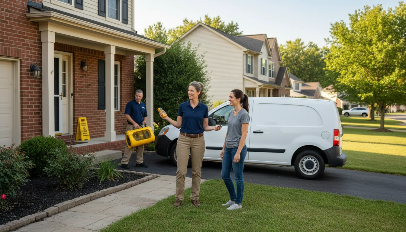 Residential water damage restoration in Cody, NE